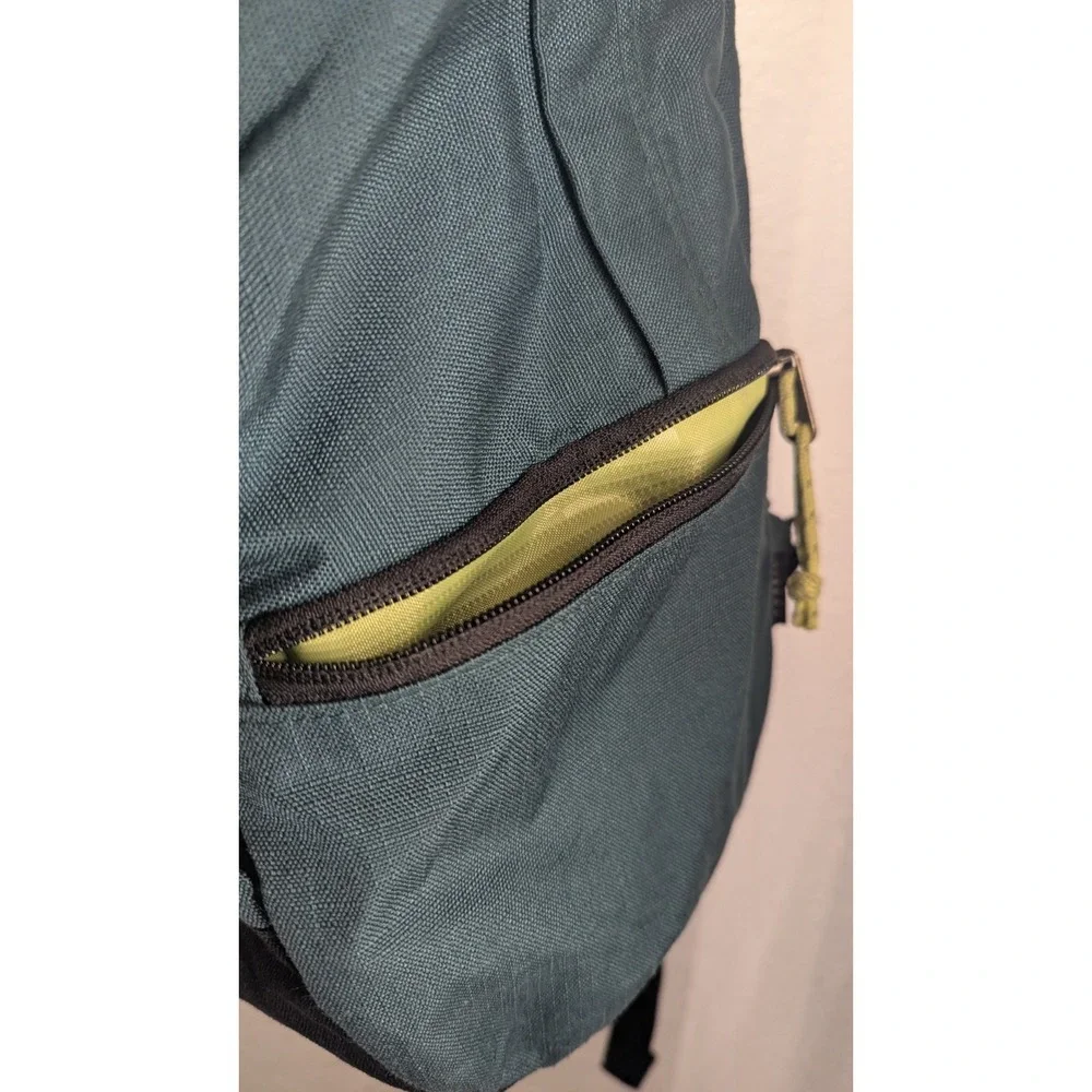 Vans Blue Backpack Laptop School Daypack Lime Green Lining Dark Forest Green